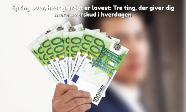 Spring over, hvor gærdet er lavest: Tre ting, der giver dig mere overskud i hverdagen